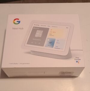 Google Nest Hub 2nd Generation 7 Inch Display Chalk New Sealed